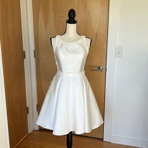 Johnathan Kayne Sleeveless Short White Gown